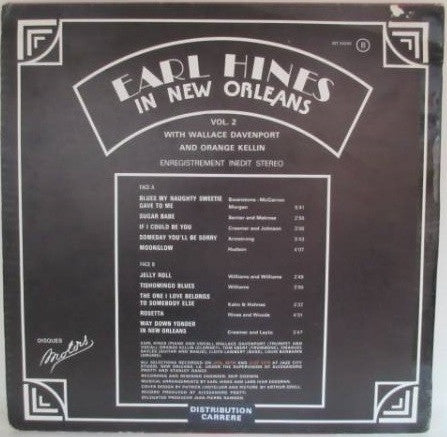 Earl Hines : In New Orleans (Vol. 2) (LP, Album)