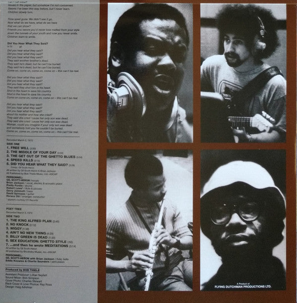 Gil Scott-Heron : Free Will (LP, Album, RE)