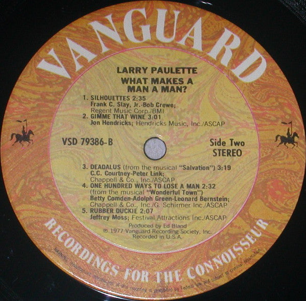 Larry Paulette : What Makes A Man A Man (LP, Album)