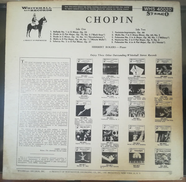 Herbert Rogers : Chopin Favorites (LP)