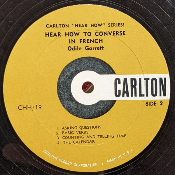 Odile Garrett : Hear How To Converse In French (LP, Album)