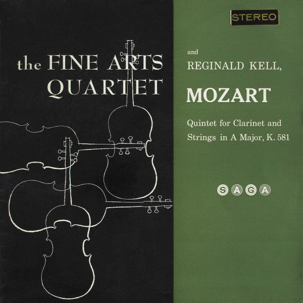 Mozart*, Reginald Kell And The Fine Arts Quartet : Quintet For Clarinet And Strings In A Major, K. 581 (LP)