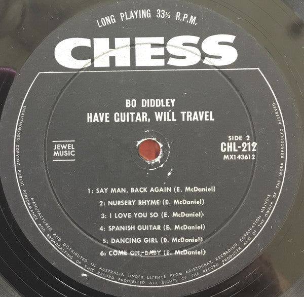 Bo Diddley : Have Guitar, Will Travel (LP, Album, Mono)
