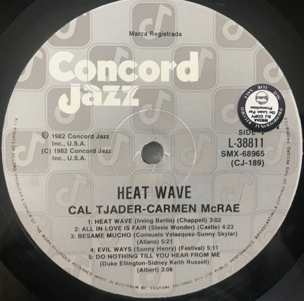 Cal Tjader ▪ Carmen McRae : Heat Wave (LP, Album, RE)