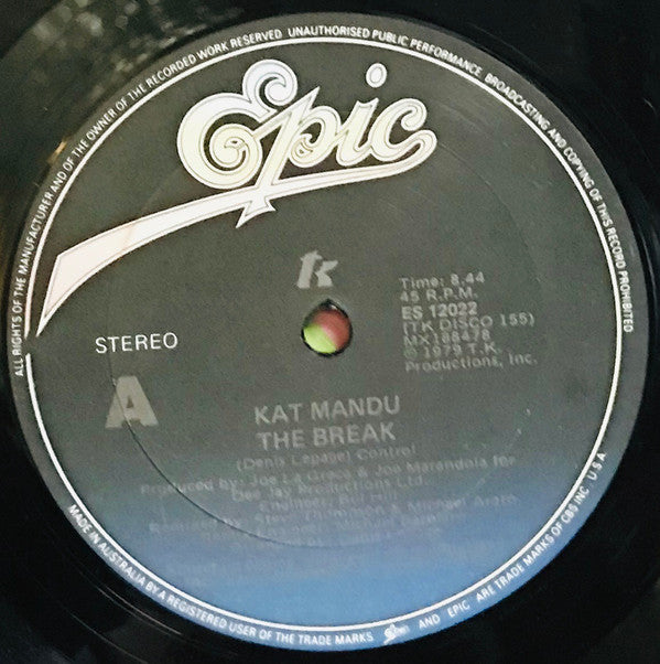 Kat Mandu : The Break (12", Maxi)