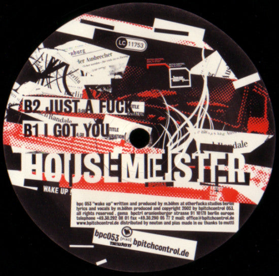 Housemeister : Wake Up! (12")