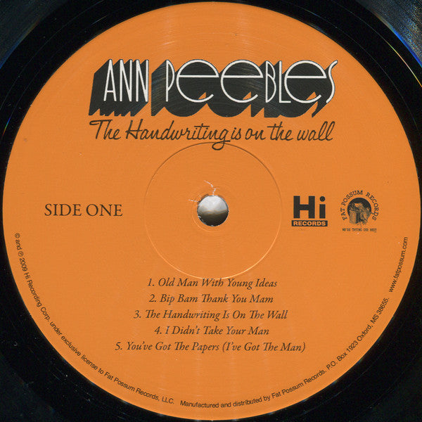 Ann Peebles : The Handwriting Is On The Wall (LP, Album, RE)