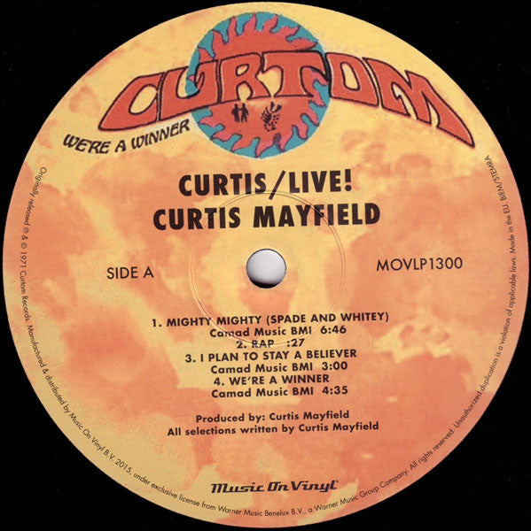 Curtis Mayfield : Curtis / Live! (2xLP, Album, RE, RM, 180)