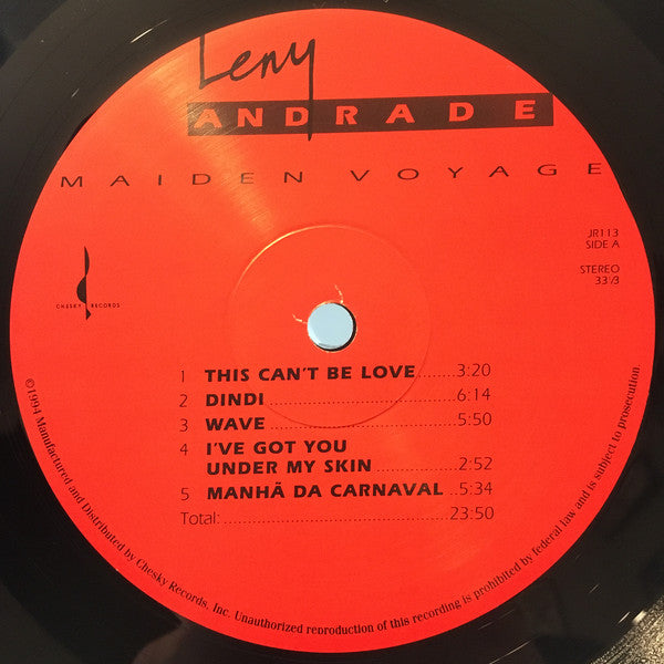 Leny Andrade Featuring Fred Hersch : Maiden Voyage (LP, Album)