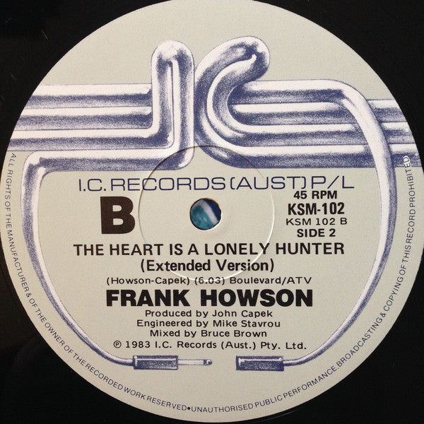 Frank Howson (2) : The Heart Is A Lonely Hunter (12")