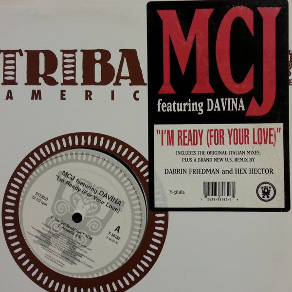 MCJ* Featuring Davina : I'm Ready (For Your Love) (12")