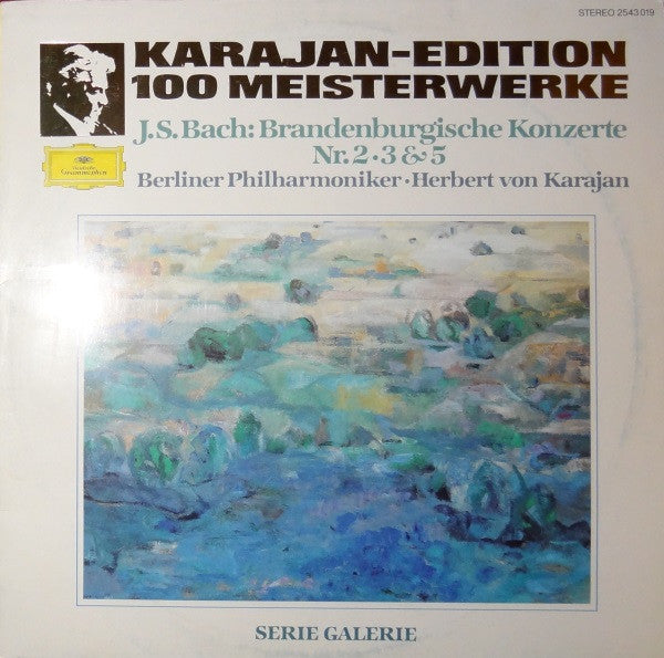 Berliner Philharmoniker, Herbert von Karajan : Karajan-Edition 100 Meisterwerke - J.S. Bach: Brandenburgische Konzerte Nr. 2, 3 & 5 (LP, Comp)