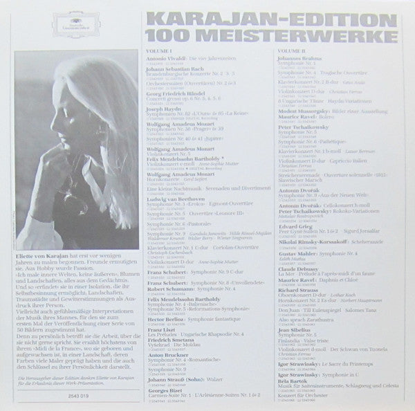 Berliner Philharmoniker, Herbert von Karajan : Karajan-Edition 100 Meisterwerke - J.S. Bach: Brandenburgische Konzerte Nr. 2, 3 & 5 (LP, Comp)