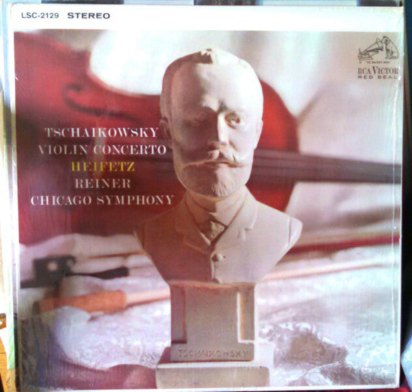 Pyotr Ilyich Tchaikovsky, Jascha Heifetz, The Chicago Symphony Orchestra, Fritz Reiner : Concerto For Violin In D Major (LP, Album, RE, Ind)