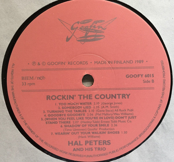 Hal Peters Trio : Rockin' The Country (LP, Album)