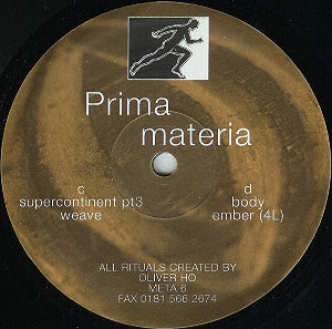 Oliver Ho : Prima Materia (2x12", EP)