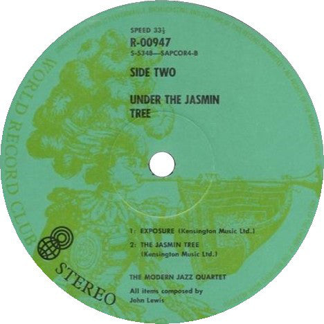 The Modern Jazz Quartet : Under The Jasmin Tree (LP, Album, Club, RE)