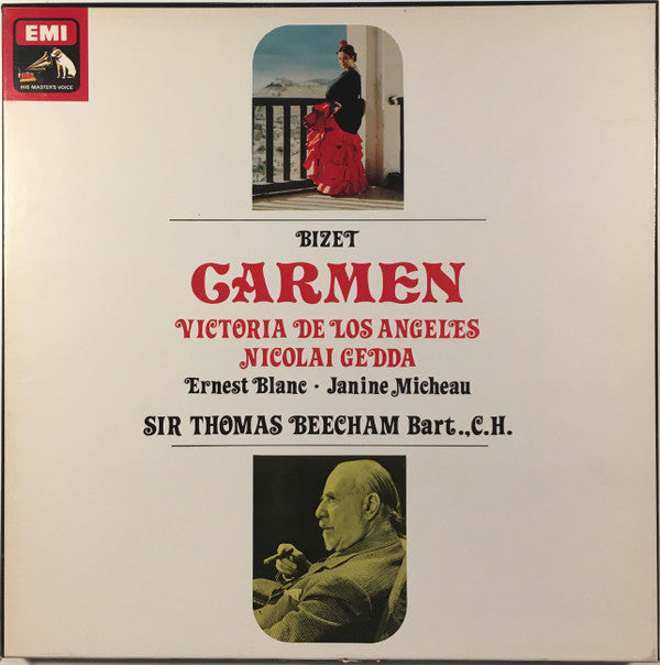 Georges Bizet, Victoria De Los Angeles, Nicolai Gedda, Ernest Blanc · Janine Micheau, Sir Thomas Beecham : Carmen (3xLP, RE, RP + Box, RE)