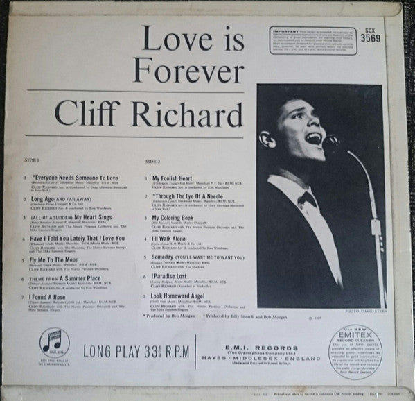 Cliff Richard : Love Is Forever (LP)