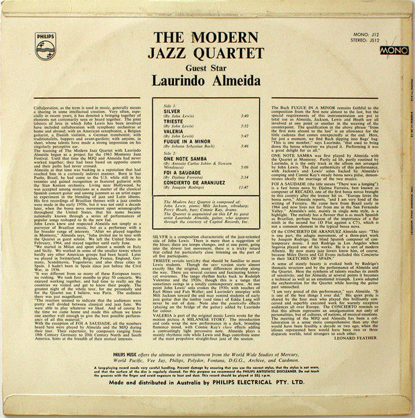 The Modern Jazz Quartet Guest Star: Laurindo Almeida : The Modern Jazz Quartet - Guest Star: Laurindo Almeida (LP, Album)