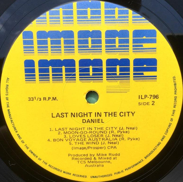 Daniel (15) : Last Night In the City (LP, Album)