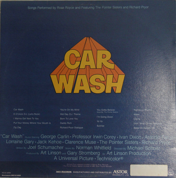 Norman Whitfield : Car Wash (Original Motion Picture Soundtrack) (2xLP, Album)