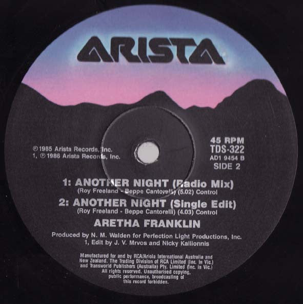 Aretha Franklin : Another Night (12")