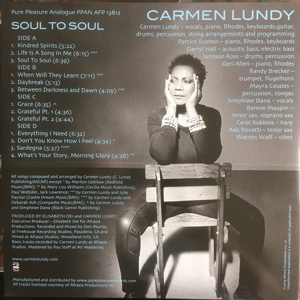 Carmen Lundy : Soul To Soul (2xLP, Album, 180)