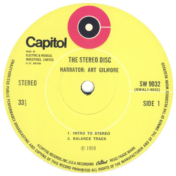 Various : The Stereo Disc (LP, RE)