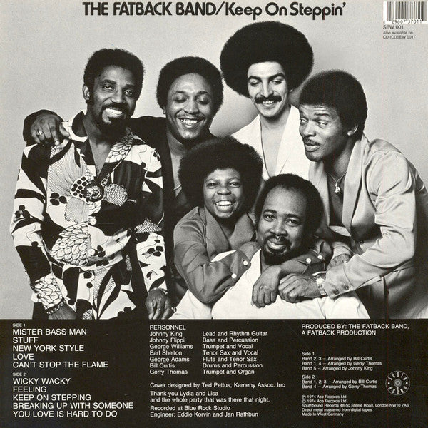 The Fatback Band : Keep On Steppin' (LP, Album, RE)