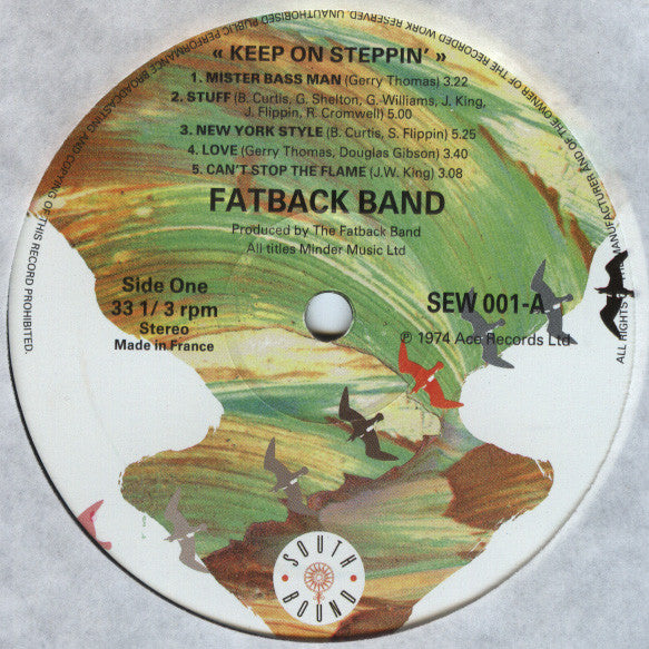 The Fatback Band : Keep On Steppin' (LP, Album, RE)