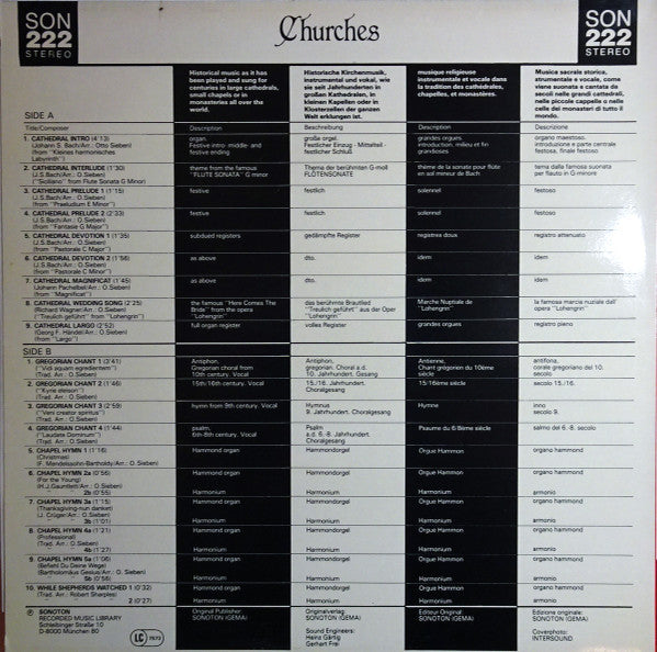 Otto Sieben : Churches (LP)