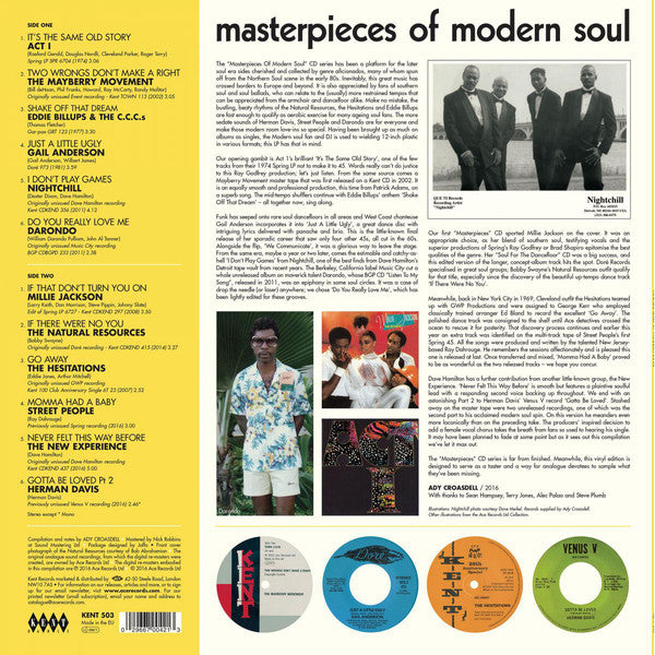Various : Masterpieces Of Modern Soul (LP, Comp)