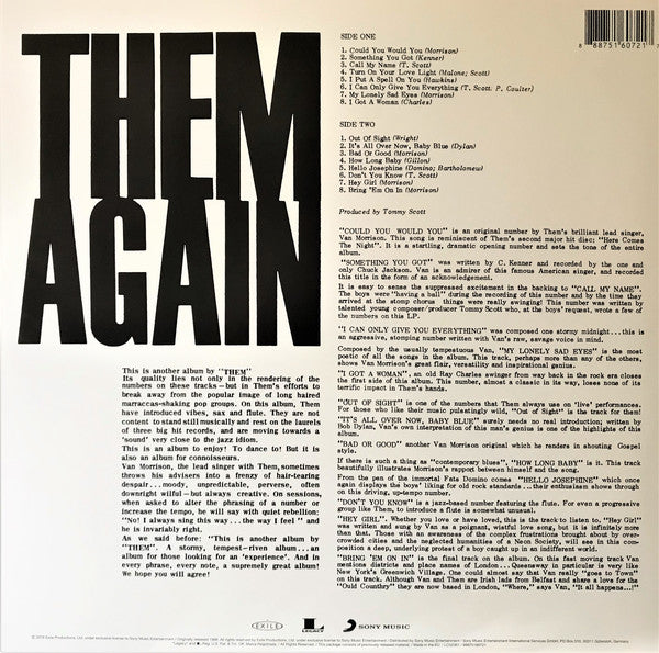 Them (3) : Them Again (LP, Album, Mono, RE, RM, 180)