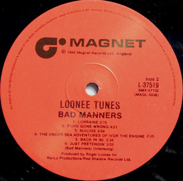 Bad Manners : Loonee Tunes! (LP, Album)