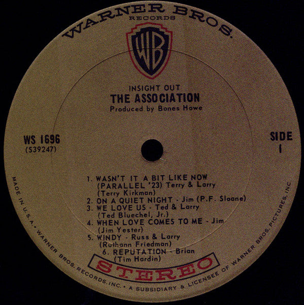 The Association (2) : Insight Out (LP, Album, GAM)