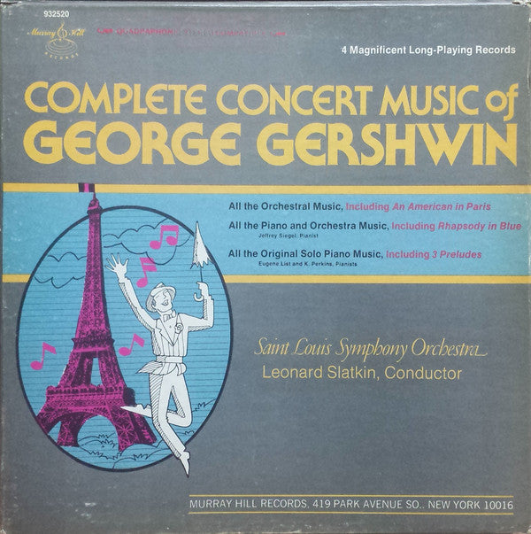 George Gershwin, Saint Louis Symphony Orchestra : Gershwin: Complete Concert Music (4xLP, Comp, Quad)