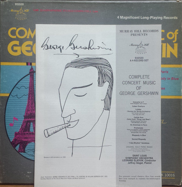 George Gershwin, Saint Louis Symphony Orchestra : Gershwin: Complete Concert Music (4xLP, Comp, Quad)