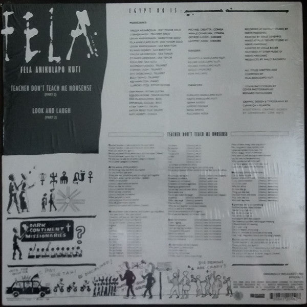 Fela Kuti : Teacher Don't Teach Me Nonsense (LP, RE)