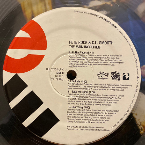 Pete Rock & C.L. Smooth : The Main Ingredient (2xLP, Album, RE, Cle)