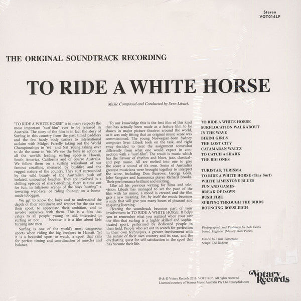 Sven Libaek : To Ride A White Horse (LP, Album, RE, RM)