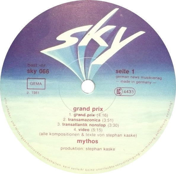 Mythos (4) : Grand Prix (LP, Album)