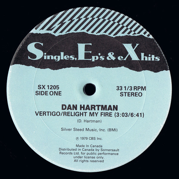 Dan Hartman : Vertigo / Relight My Fire (12")