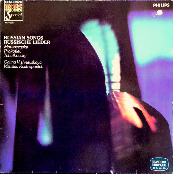 Modest Mussorgsky, Sergei Prokofiev, Pyotr Ilyich Tchaikovsky, Galina Vishnevskaya, Mstislav Rostropovich : Russian Songs * Russische Lieder (LP, Album, RE)