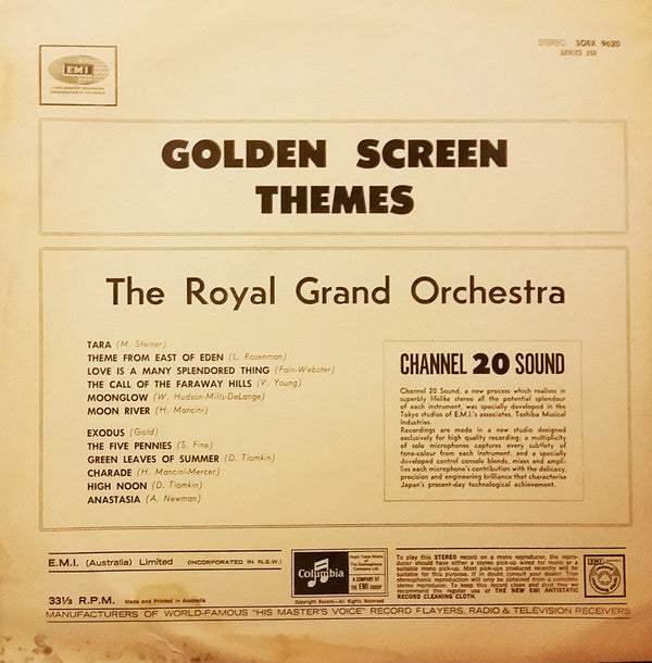 The Royal Grand Orchestra : Golden Screen Themes (LP, Album)