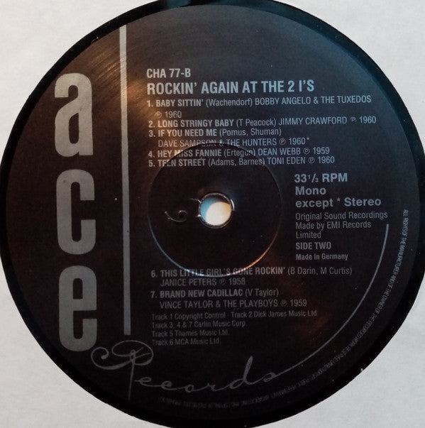 Various : Rockin' Again At The 2"i"S (LP, Comp, Gat)