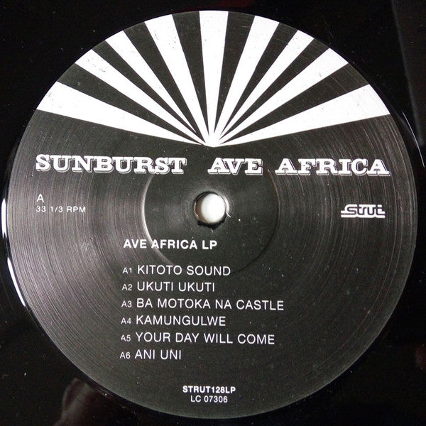 Sunburst (6) : Ave Africa (LP, Album, RE, 180 + LP, Comp, 180 + CD, Album, RE)
