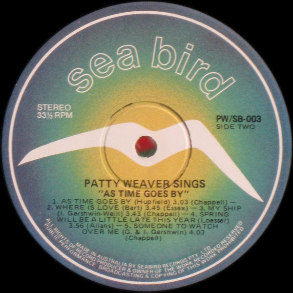 Patty Weaver : Patty Weaver Sings... 'As Time Goes By' (LP, Album)