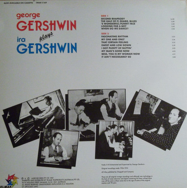 George & Ira Gershwin : George Gershwin Plays Ira Gershwin (2xLP, Comp)