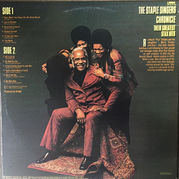 The Staple Singers : Chronicle - Their Greatest Stax Hits (LP, Comp)